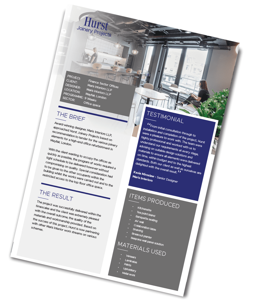 Case Studies Hurst Joinery Projects